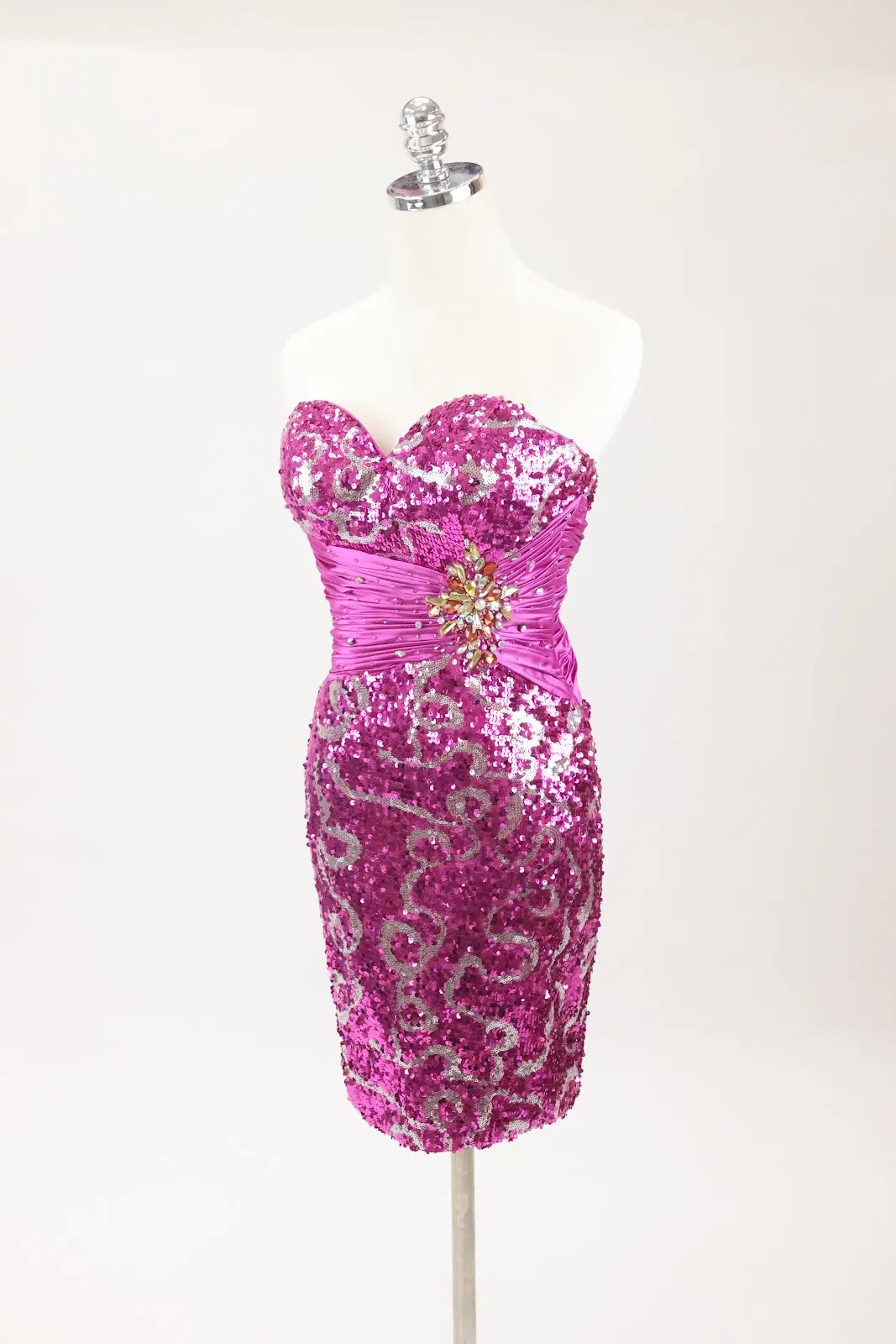 Pink Sequin Royale Dress