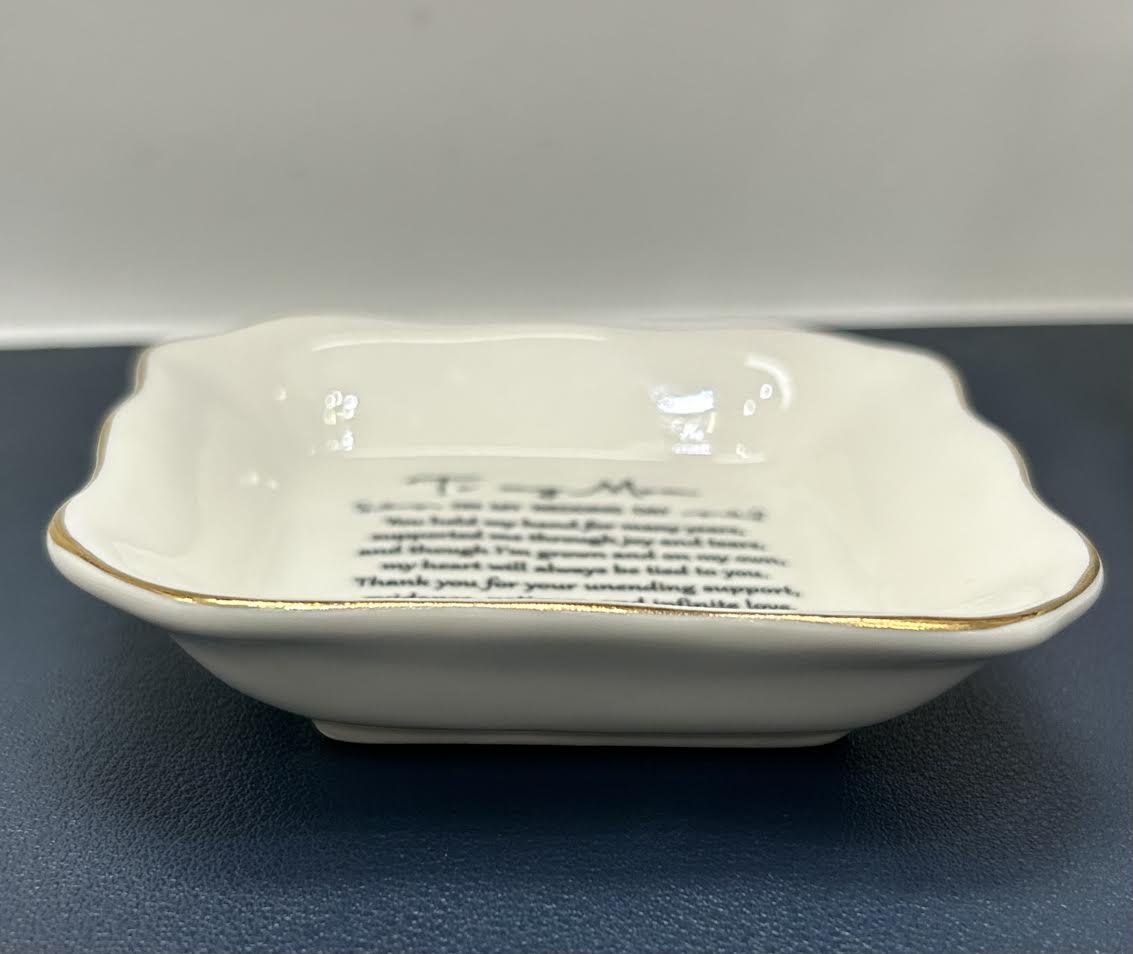 To My Mom on My Wedding Day – Keepsake Trinket Tray