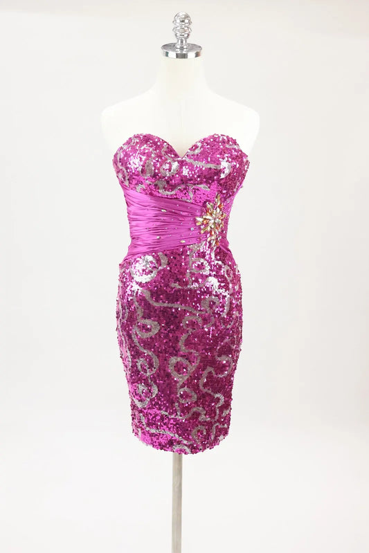 Pink Sequin Royale Dress