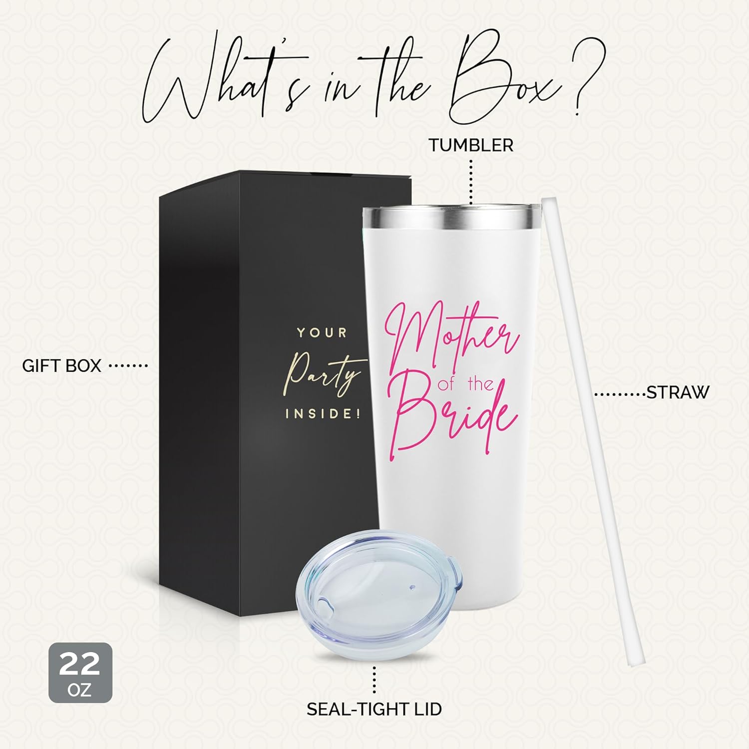 Mother of the Bride 22oz Insulated Tumbler