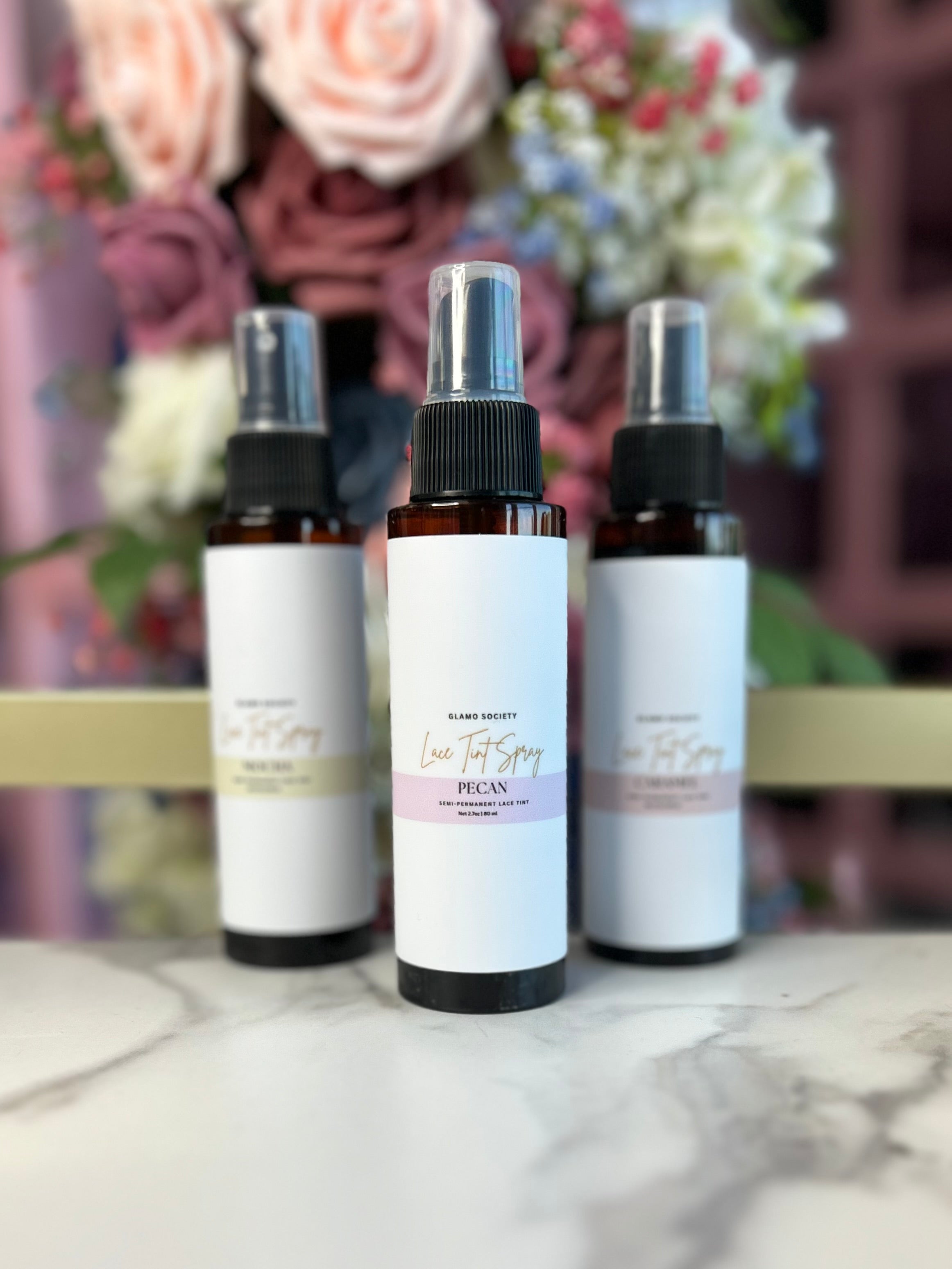 Glamo Society Lace Tint Spray- (PECAN)