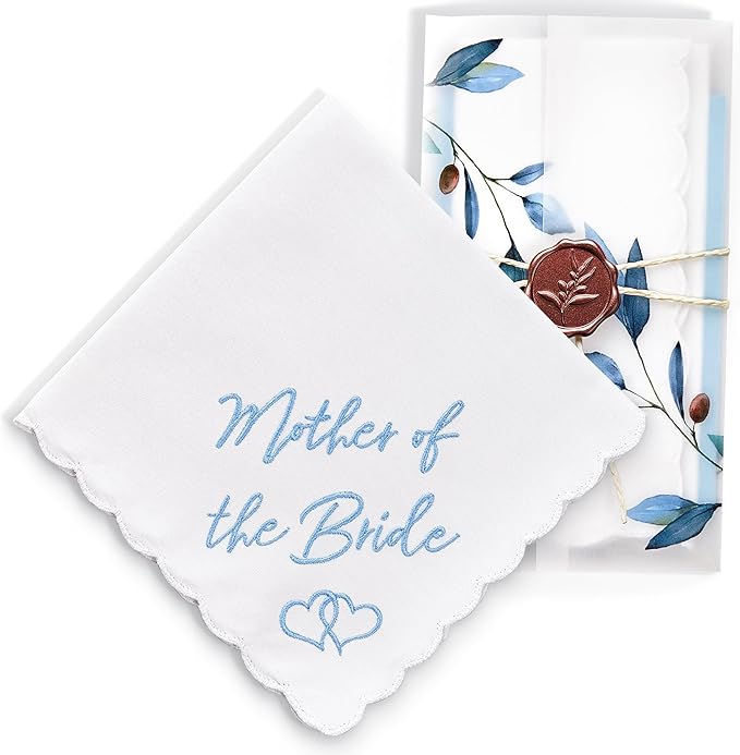 Mother of the Bride Embroidered Handkerchief