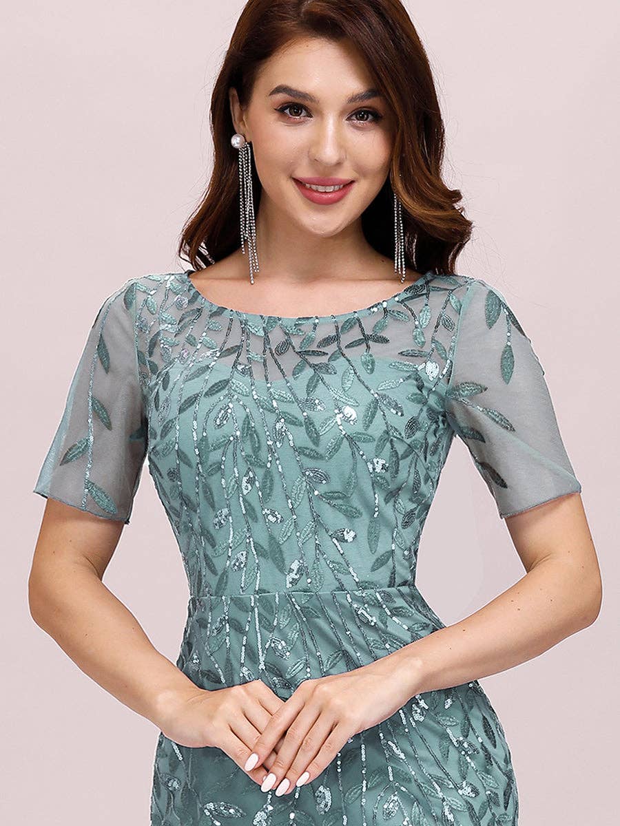 Sequin Shiny Fishtail Tulle Dresses for Party