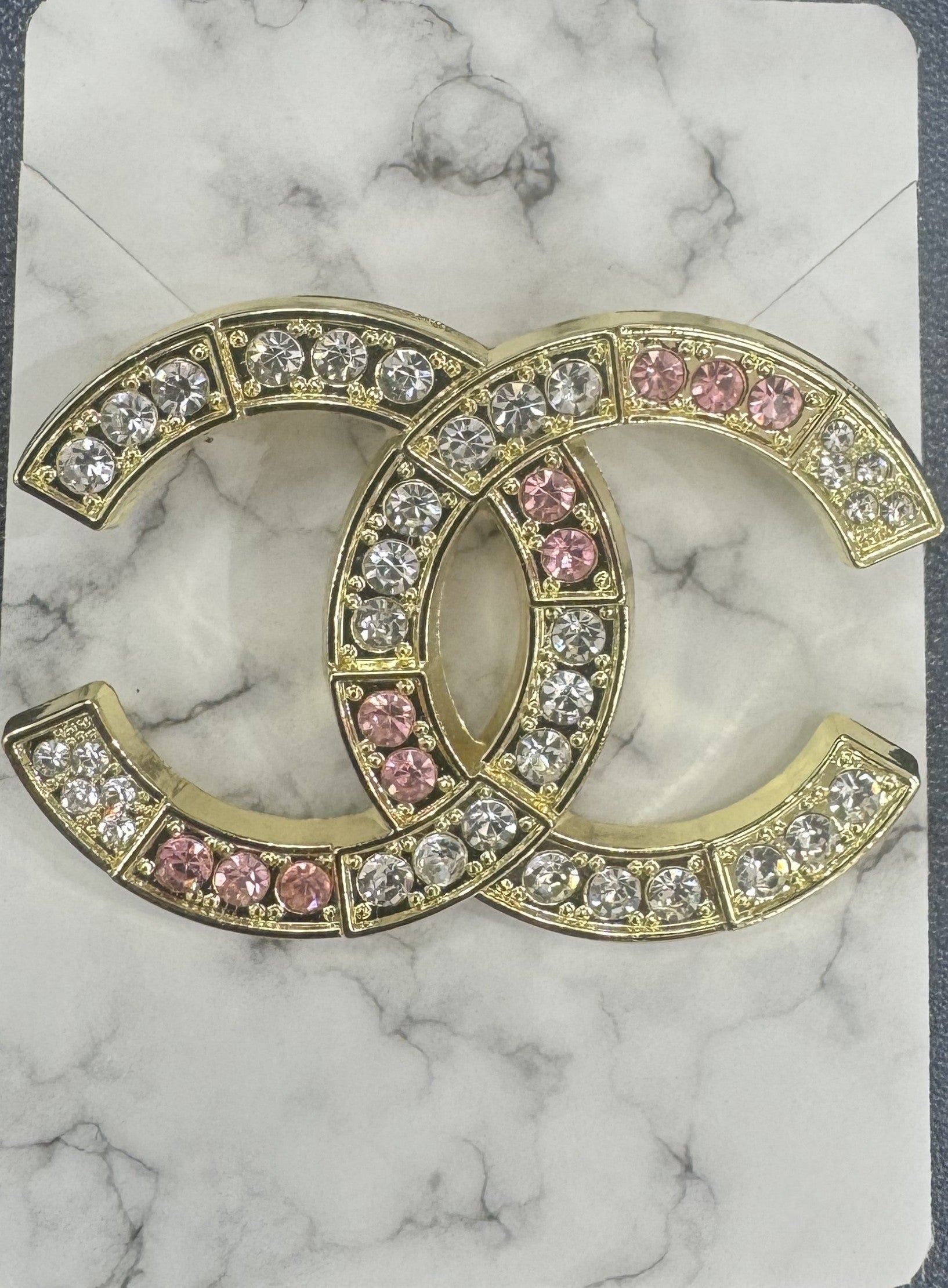 Blush Crystal Brooch
