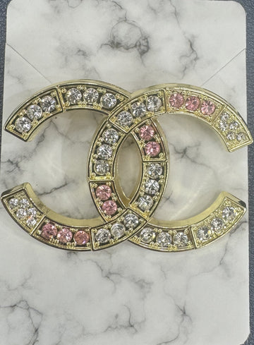 Blush Crystal Brooch