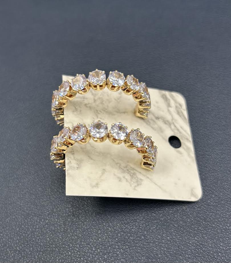 Crystal Hoops