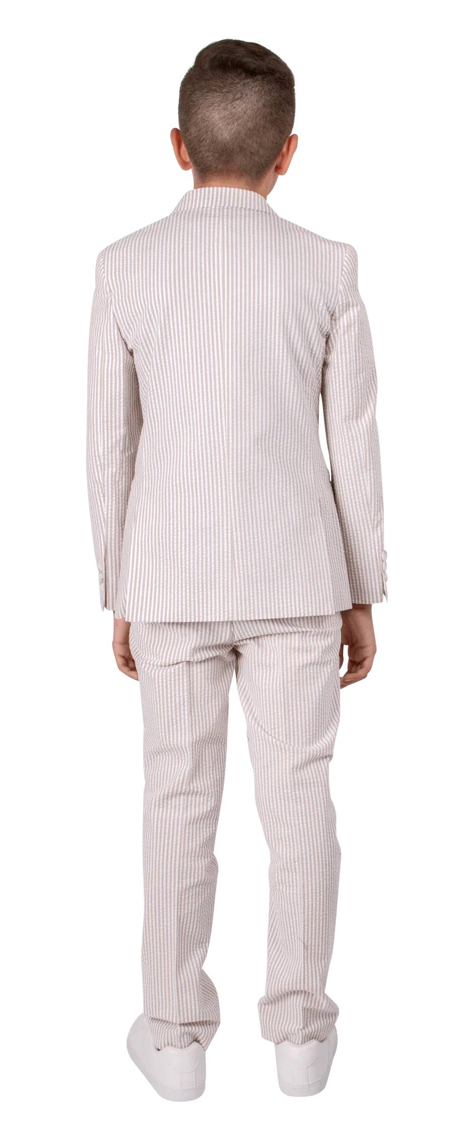 Ferrecci Boy’s Seersucker Suit Set | 2-Piece Blue