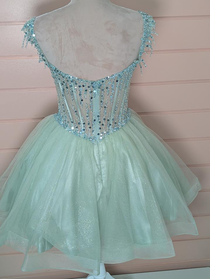 Sage Fringe Off The Shoulder