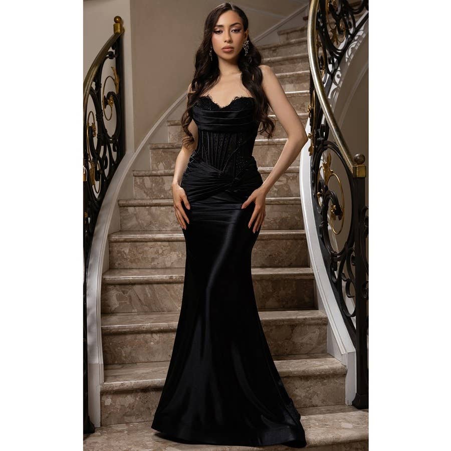 Cowl Sweet Neck Satin Dress