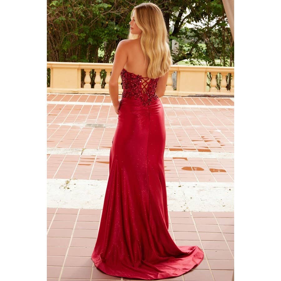 Strapless Embellished
