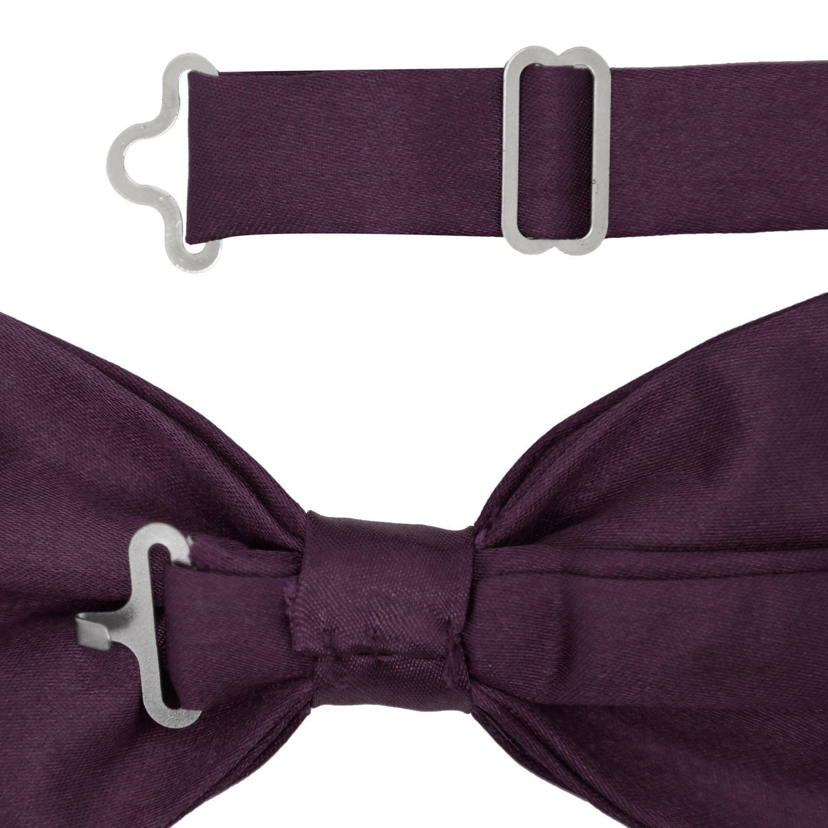 Gia Purple Satine Adjustable Bowtie