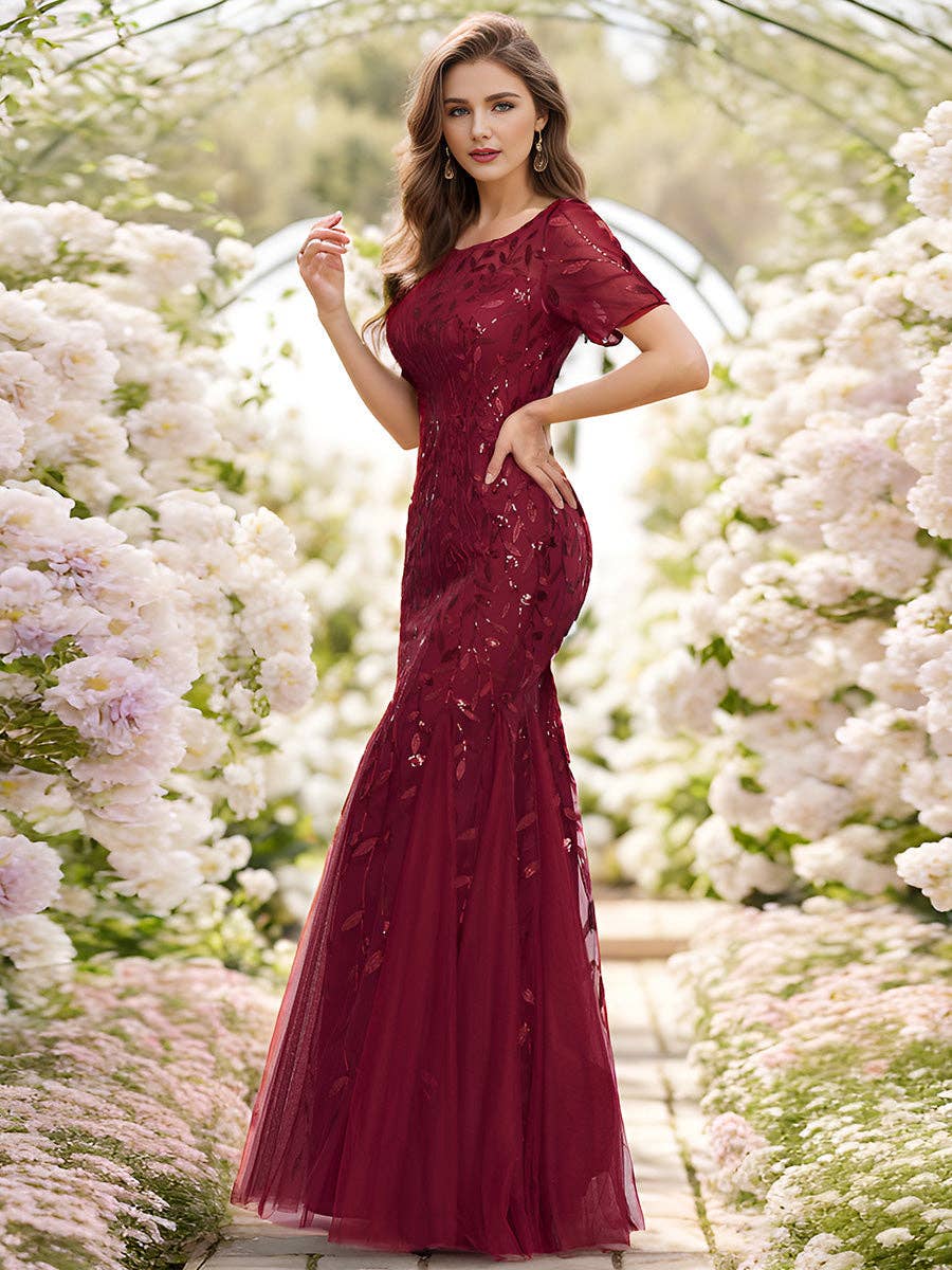 Sequin Shiny Fishtail Tulle Dresses for Party
