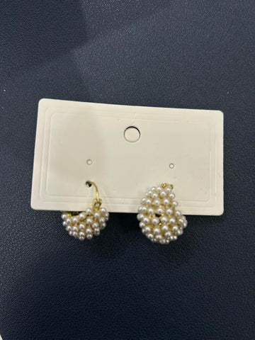 Pearl Huggie Earrings