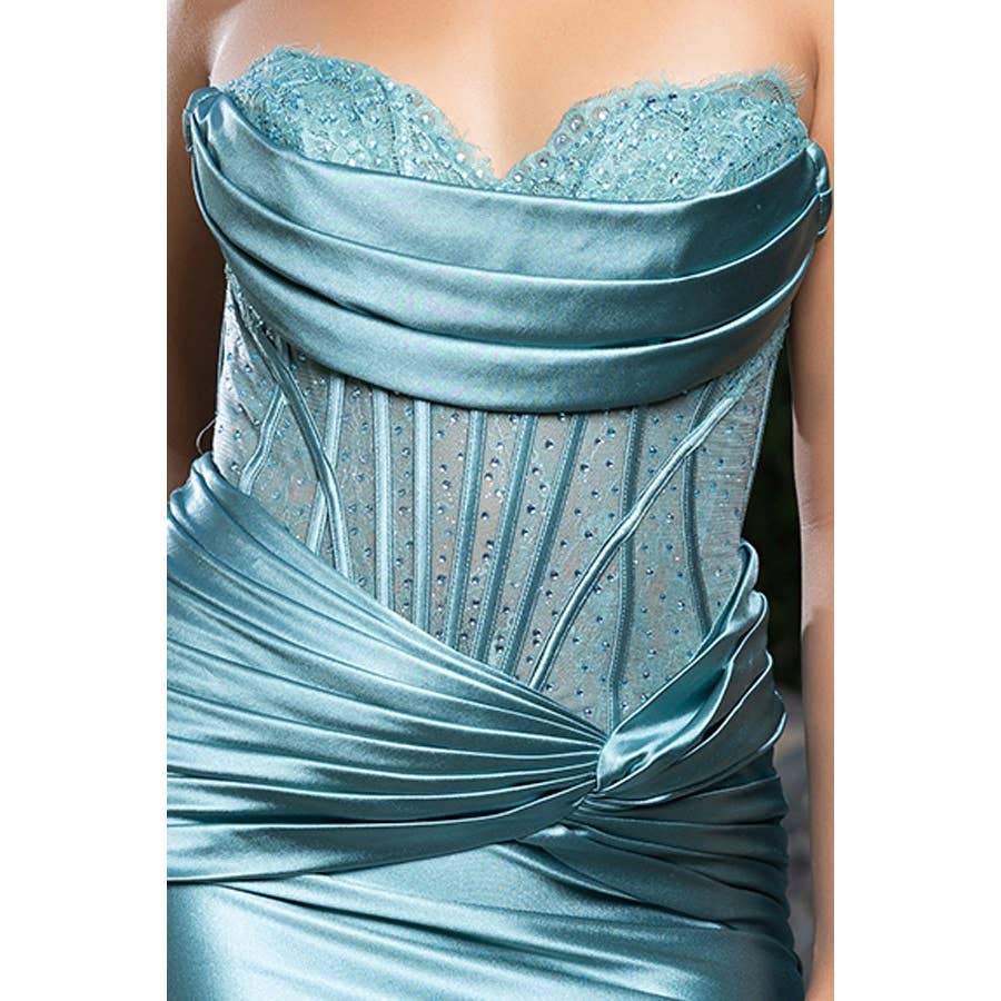 Cowl Sweet Neck Satin Dress