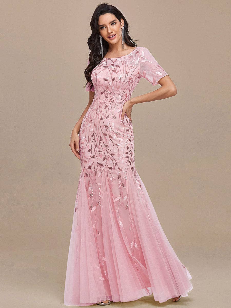 Sequin Shiny Fishtail Tulle Dresses for Party
