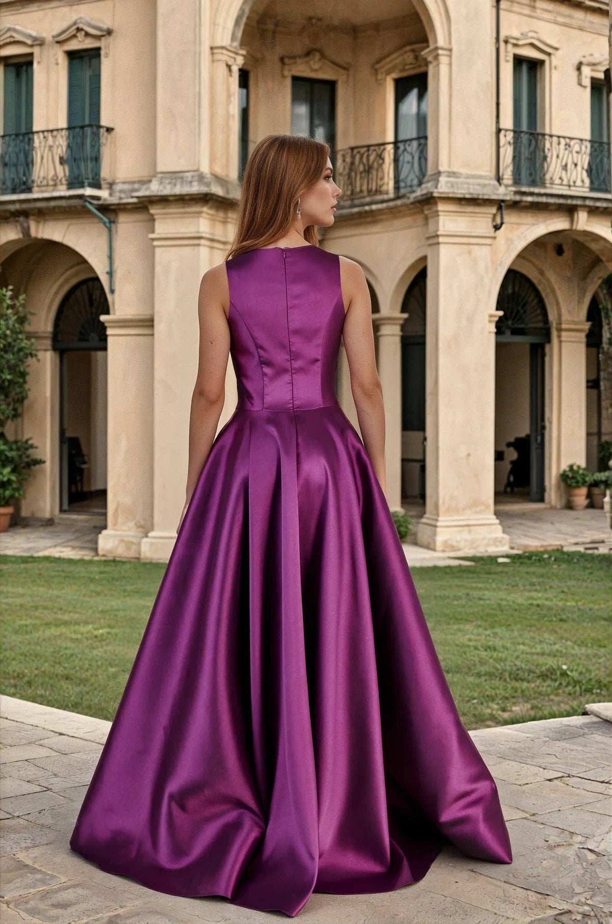 Long Formal Ball Gown with Statement Bow