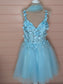 Tiffany Blue 3D Flower Dress