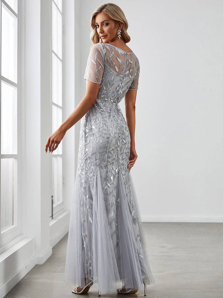 Sequin Shiny Fishtail Tulle Dresses for Party