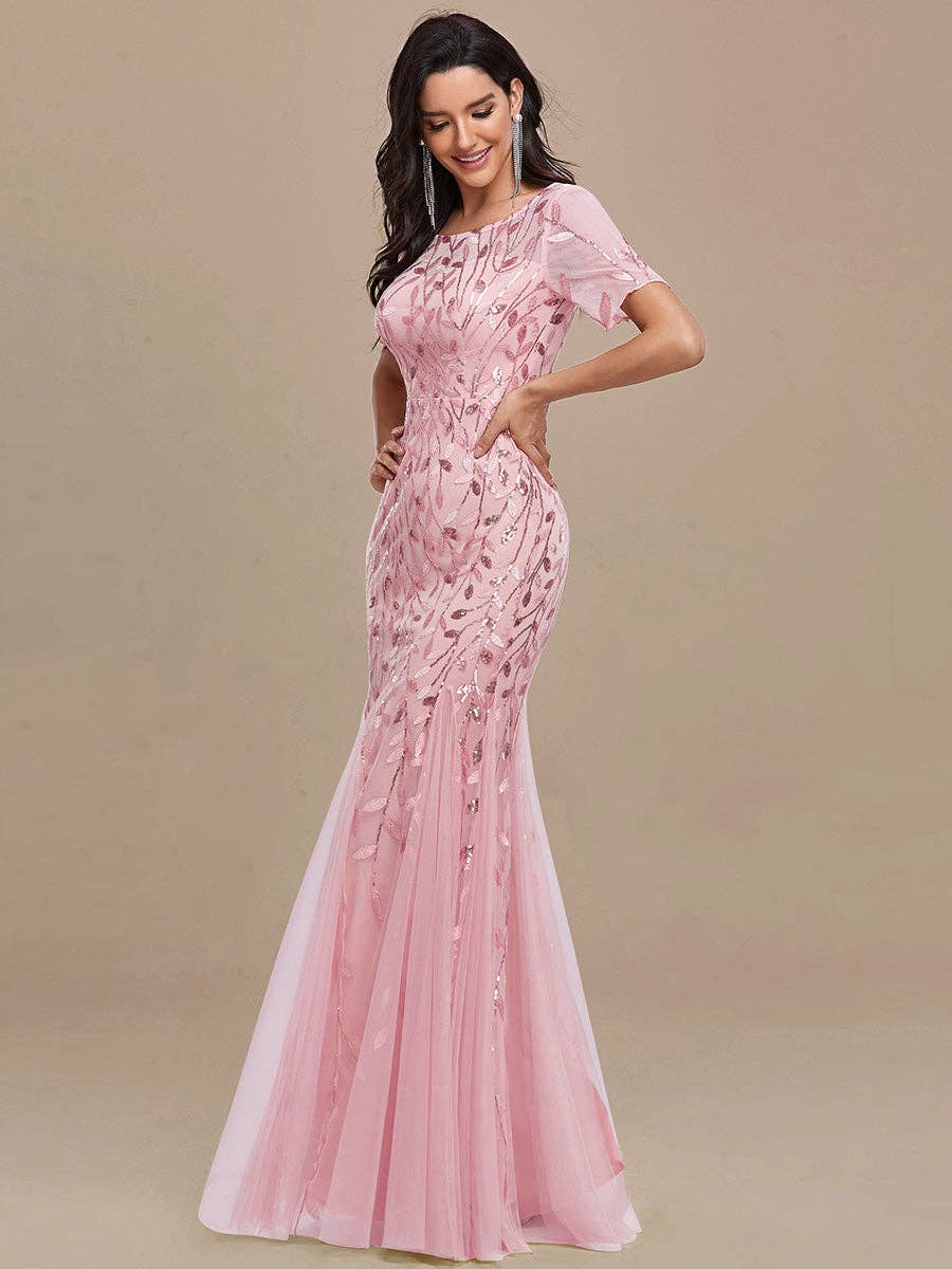 Sequin Shiny Fishtail Tulle Dresses for Party