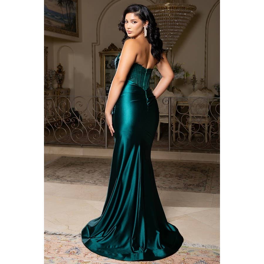 Cowl Sweet Neck Satin Dress