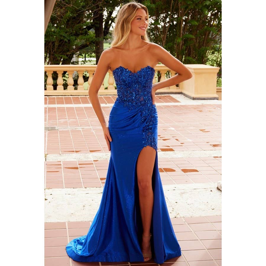 Strapless Embellished