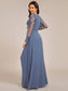 Elegant Long Sleeves Side Split Hem Evening Dresses
