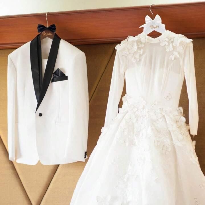 Bride & Groom Hanger Set
