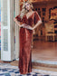 Elegant Double V Neck Velvet Wholesale Party Dress
