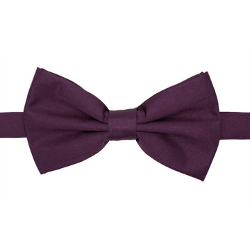 Gia Purple Satine Adjustable Bowtie