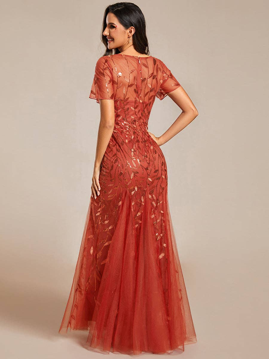 Sequin Shiny Fishtail Tulle Dresses for Party