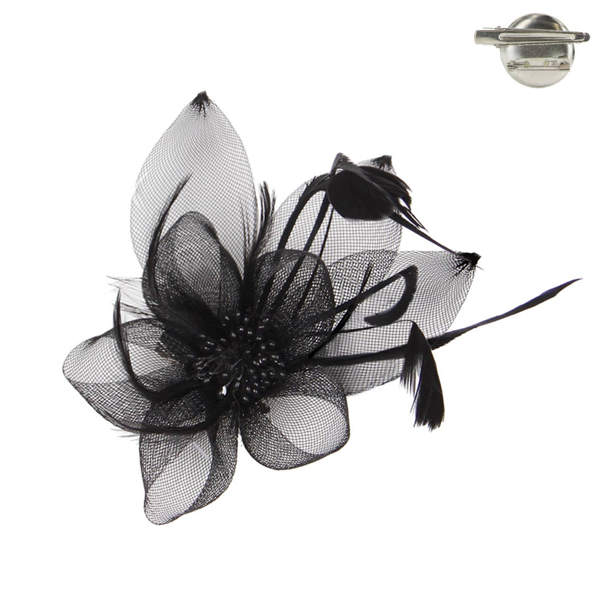 Organza Floral Mesh Fascinator