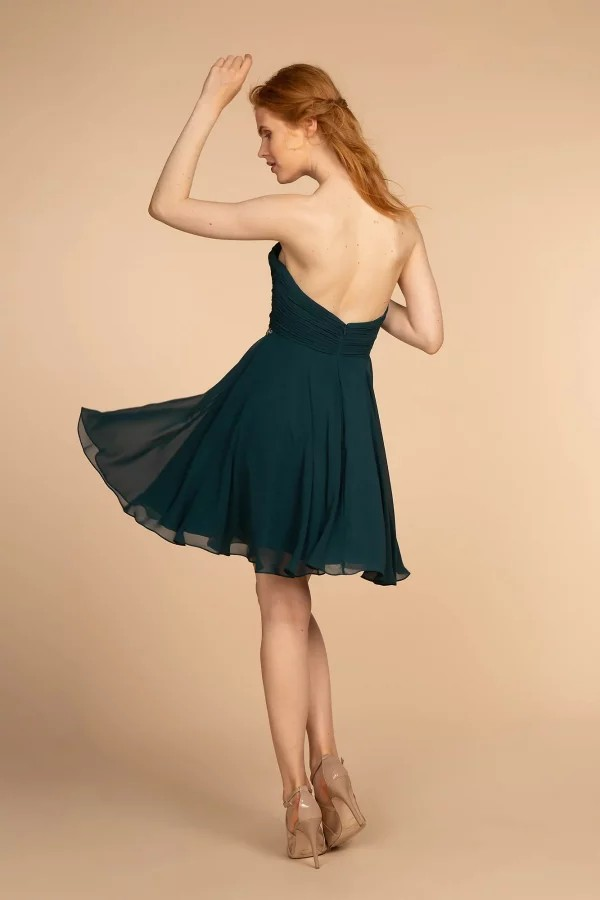 Green Sweetheart Strapless Dress