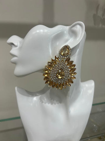Golden Sunburst Earrings