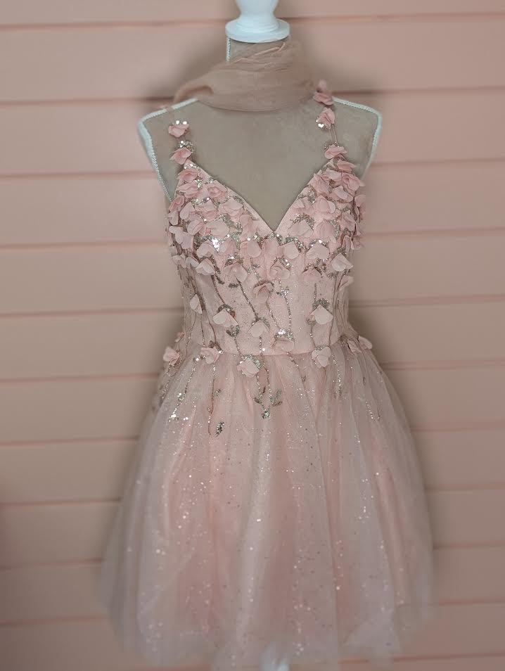 Blush Flower Above the Knee