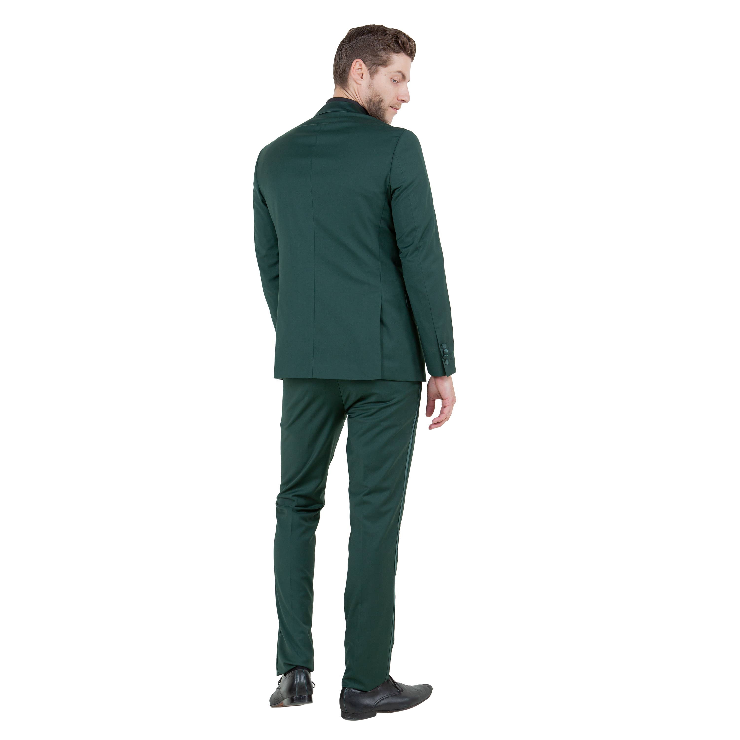 Bryan Michaels Men's 2pc Tuxedo Set Satin Notch Lapel, Green