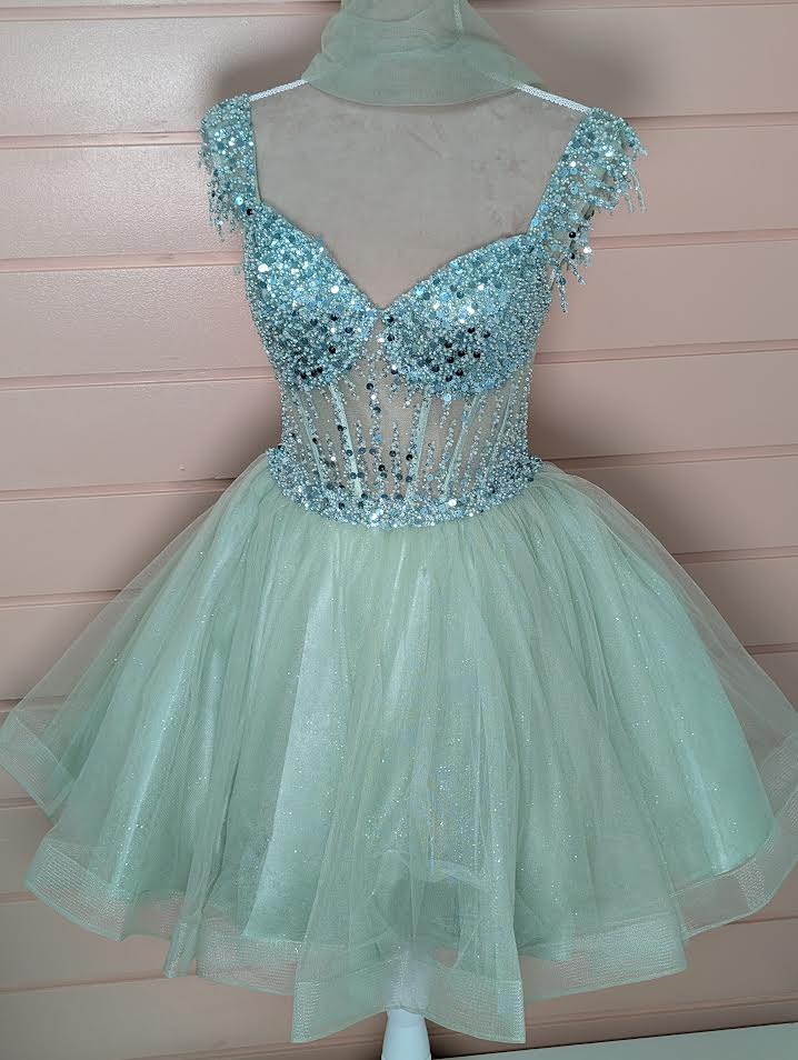 Sage Fringe Off The Shoulder