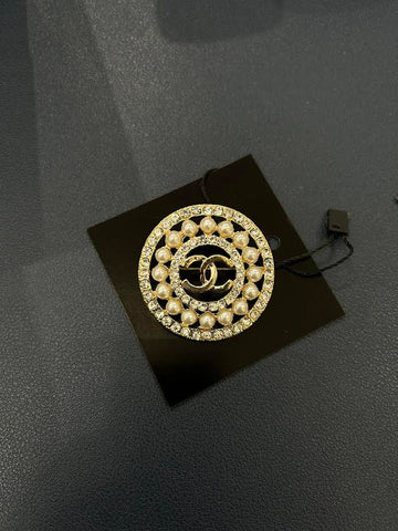 CChanel Pearl Brooch