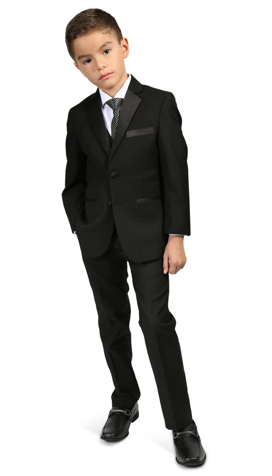 Ferrecci - Boy's Bronson Jr 5pc Notch Lapel Tuxedo Set