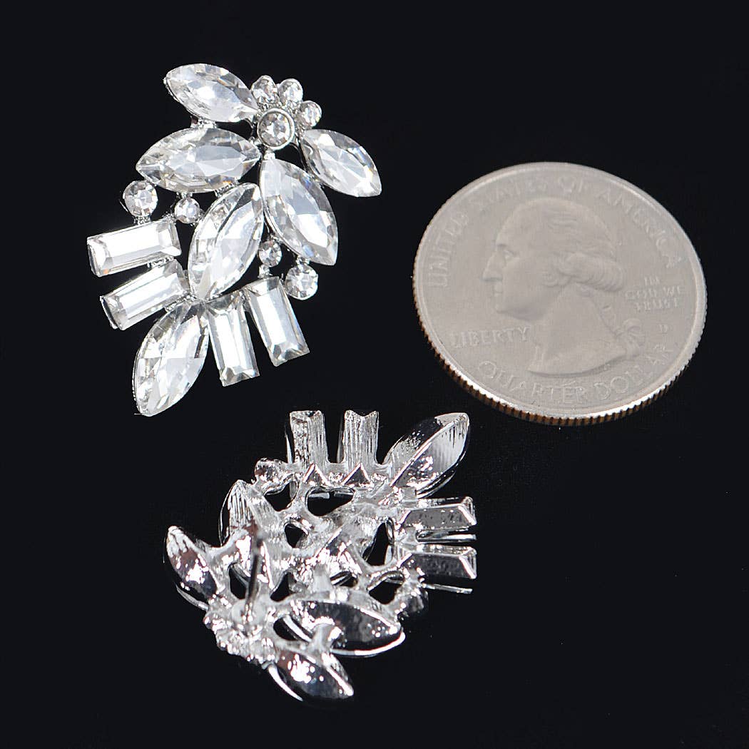 Rhinestone Earring - 0.75 x 1.15" Design