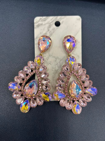 Blush Pink Teardrop Earrings