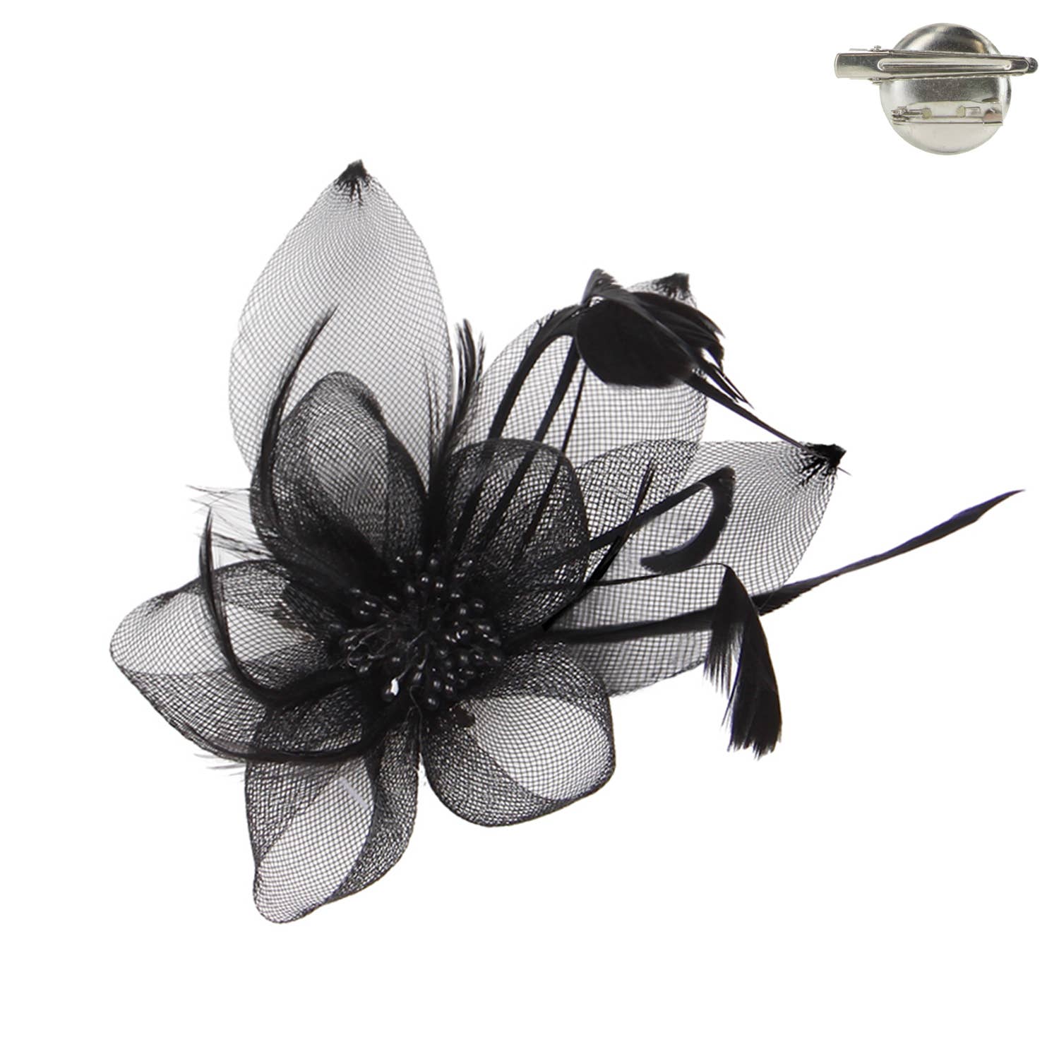 Organza Floral Mesh Fascinator