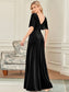 Elegant Double V Neck Velvet Wholesale Party Dress