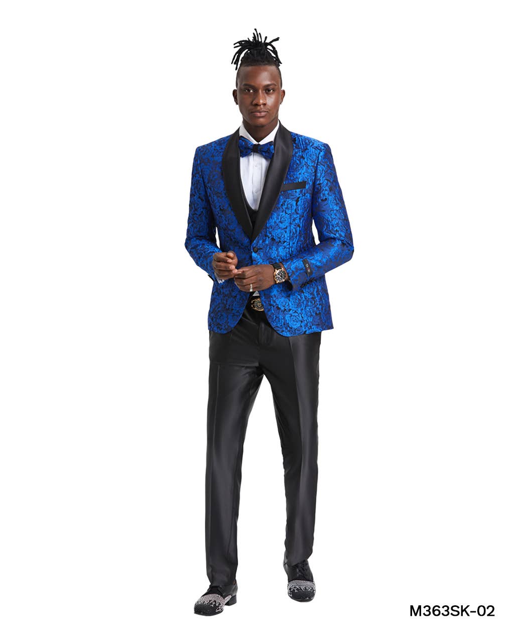 Fashion Suits,Double Breast Paisley, Royal