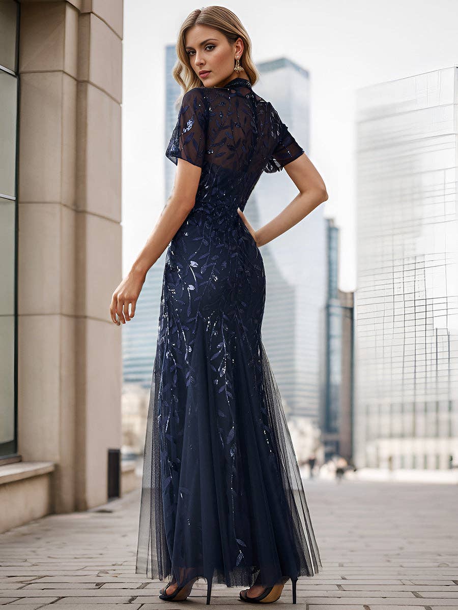 Sequin Shiny Fishtail Tulle Dresses for Party