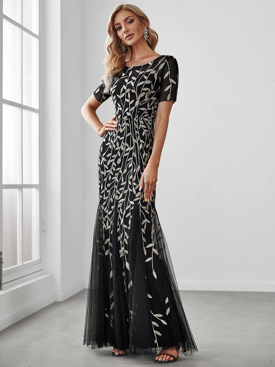 Sequin Shiny Fishtail Tulle Dresses for Party