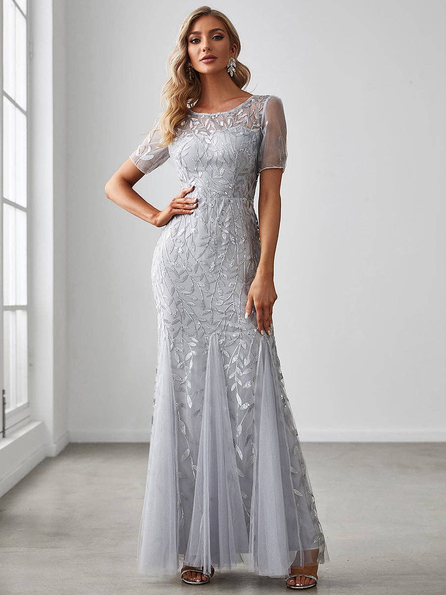 Sequin Shiny Fishtail Tulle Dresses for Party