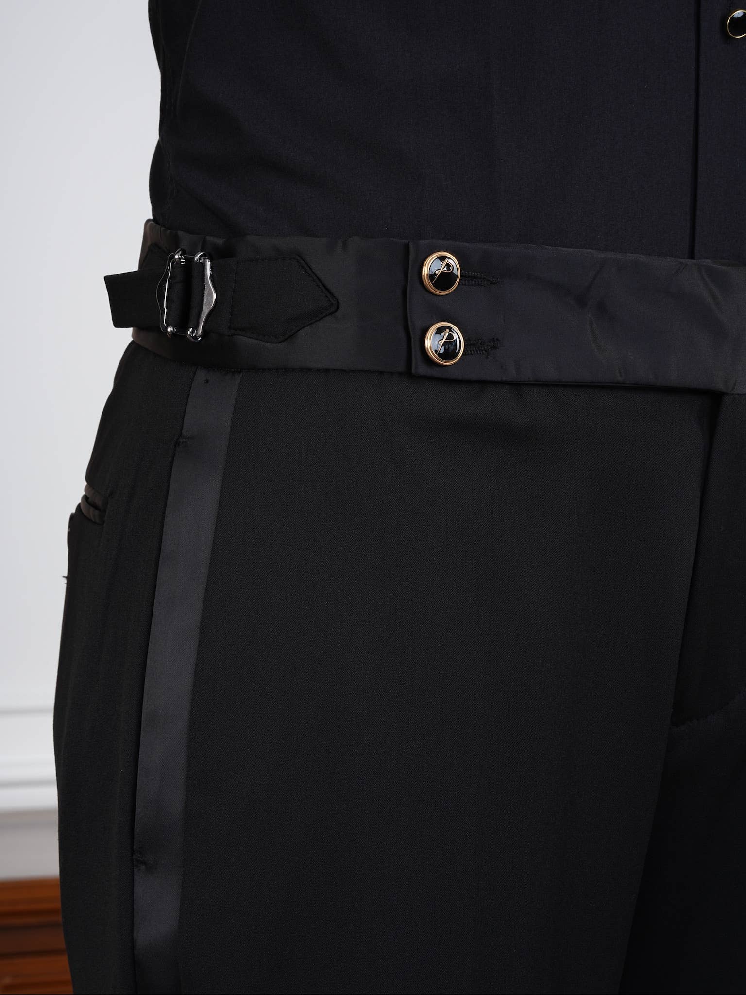 The Monaco Luxury Limited Edition Ivory black Velvet Tuxedo