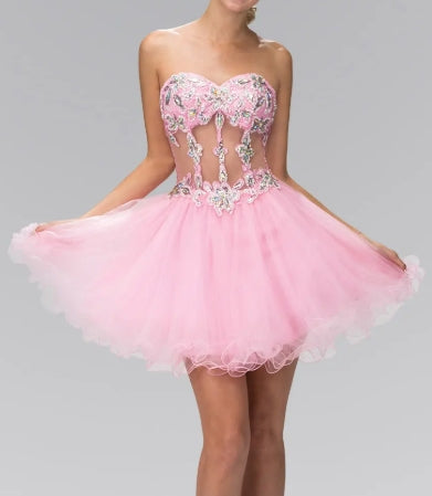 Pink Jewel Corset Dress