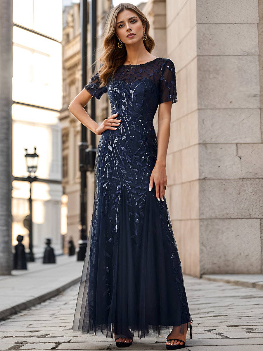 Sequin Shiny Fishtail Tulle Dresses for Party