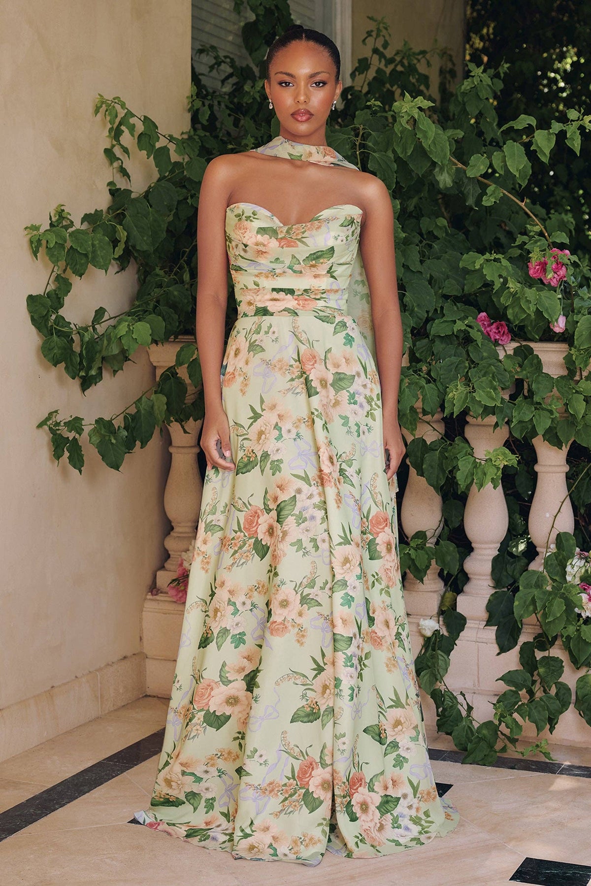 Rosalia Floral Chiffon Maxi Dress